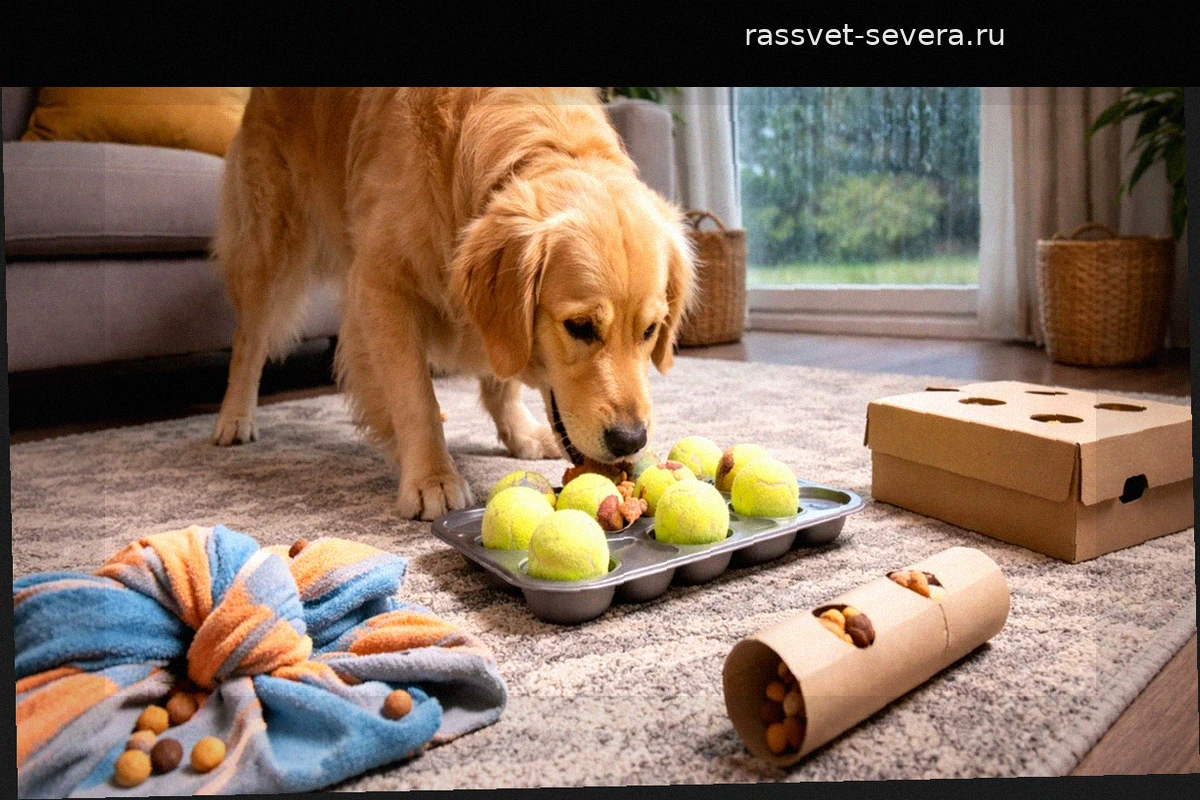 Золотое правило для владельцев собак: чем занять питомца в дождь, если прогулка невозможна