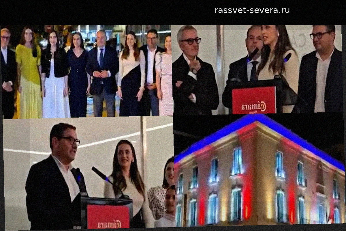 Торгово-промышленная палата Аликанте подсветила фасад своей легендарной штаб-квартиры в здании Palas
