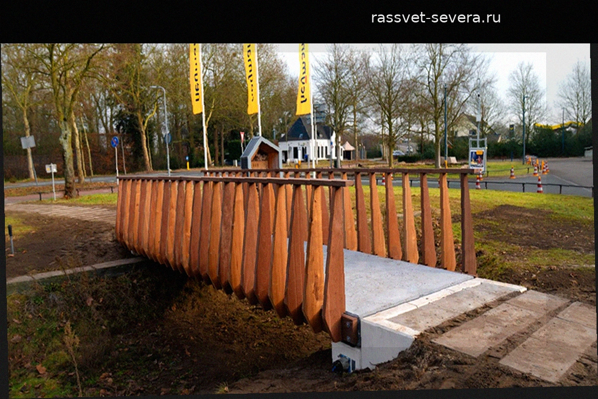 В Нидерландах построили первый в мире бетонный мост, удерживающий 66 кг углекислого газа