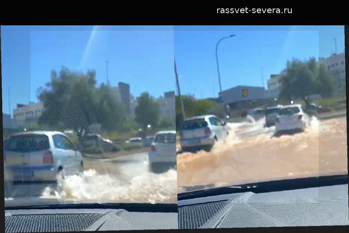 Прорыв водопровода в Пальме вызвал дорожный хаос и перебои с водой