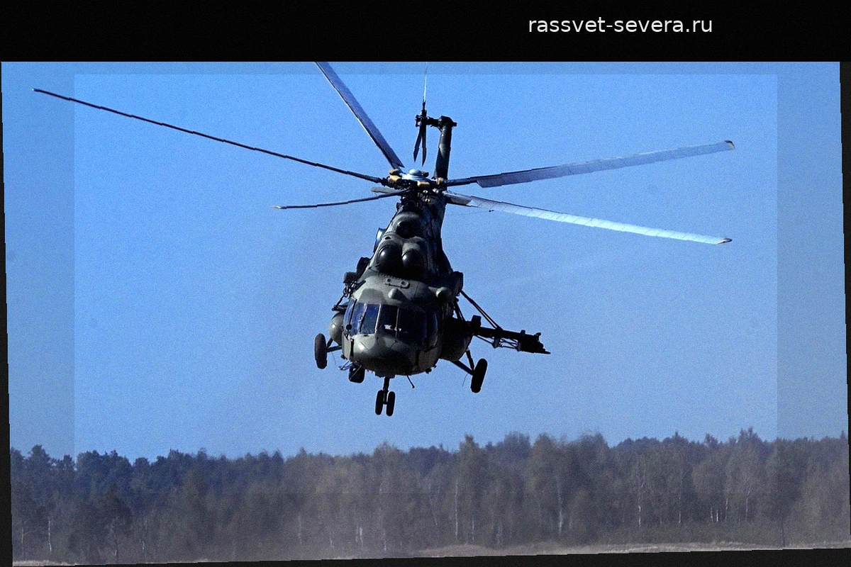Ми-8 совершил жесткую посадку в Красноярском крае