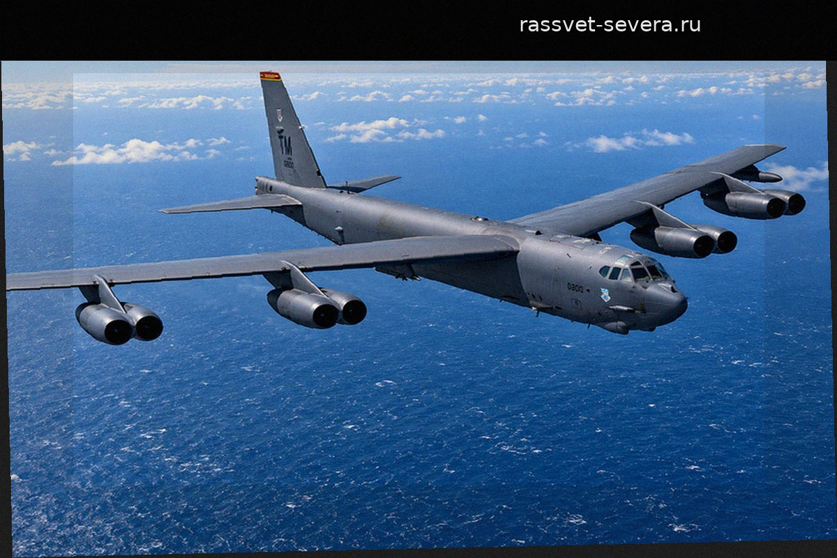 Американский бомбардировщик B-52H выполнил полет к Норвежскому морю