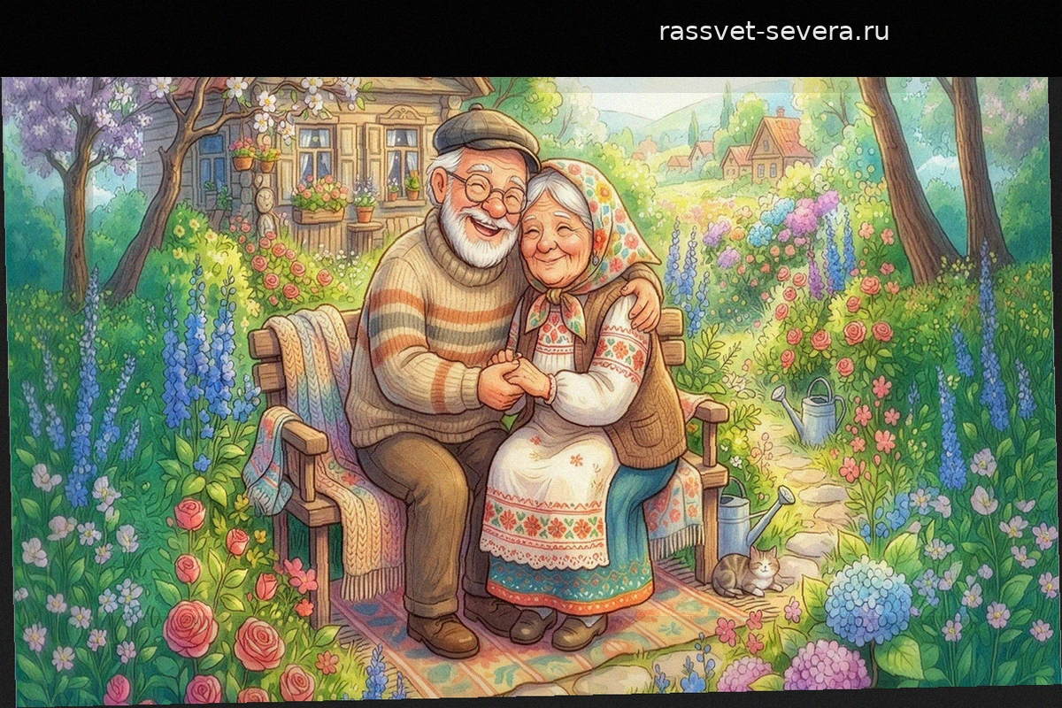 Праздничные открытки и пожелания ко Дню бабушек и дедушек