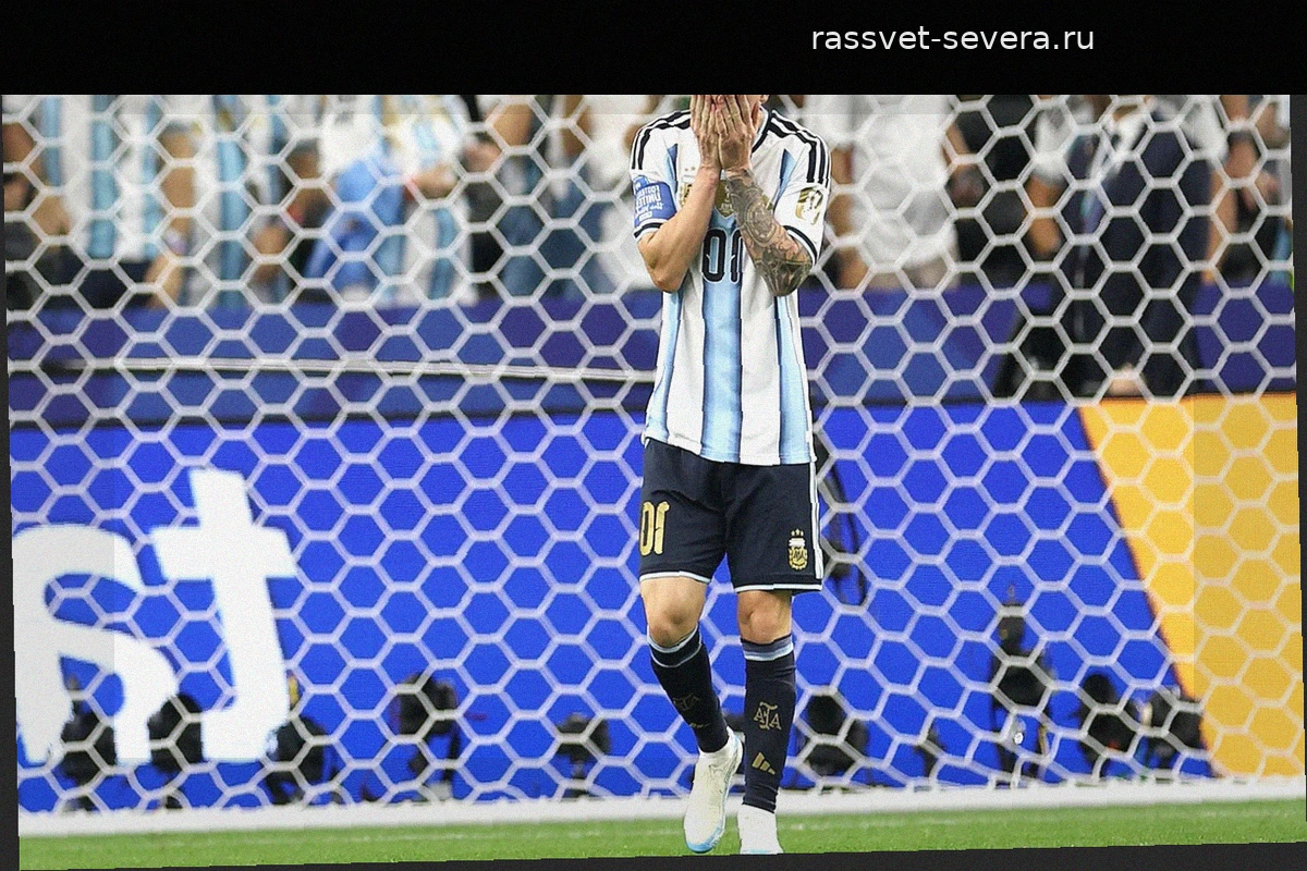 El VAR pita el primer penalti del Mundial a favor de Argentina y Messi lo falla tras una parandinha