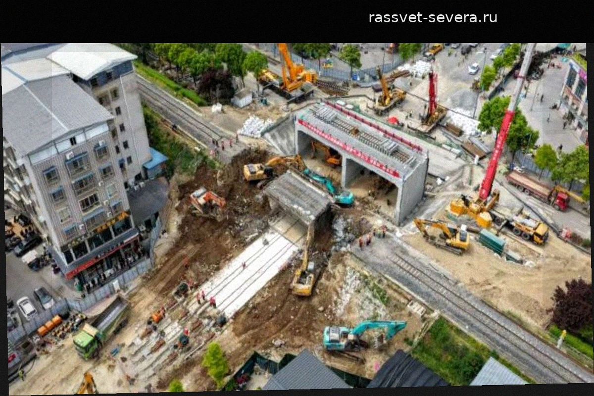 Китай бьет рекорды: замена железнодорожного моста весом 650 тонн заняла всего одни сутки