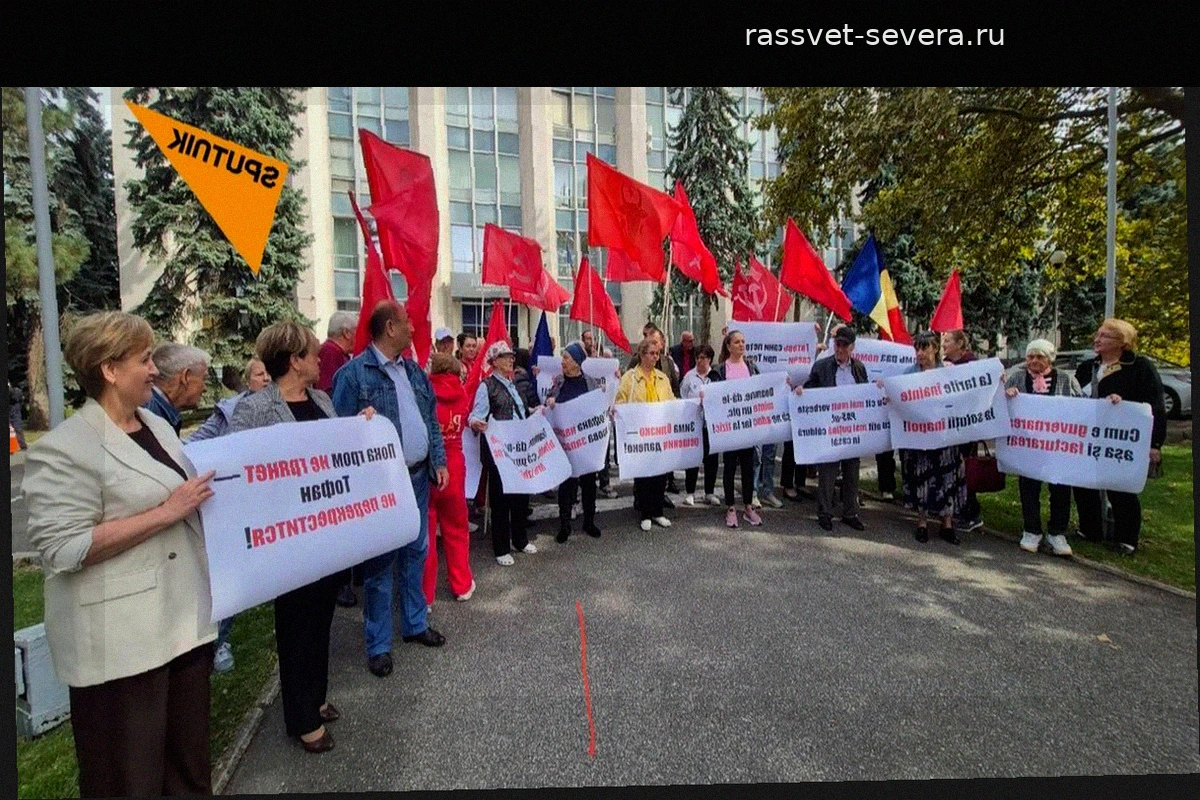 В Молдавии оппозиция вышла на пикет против режима ЧП
