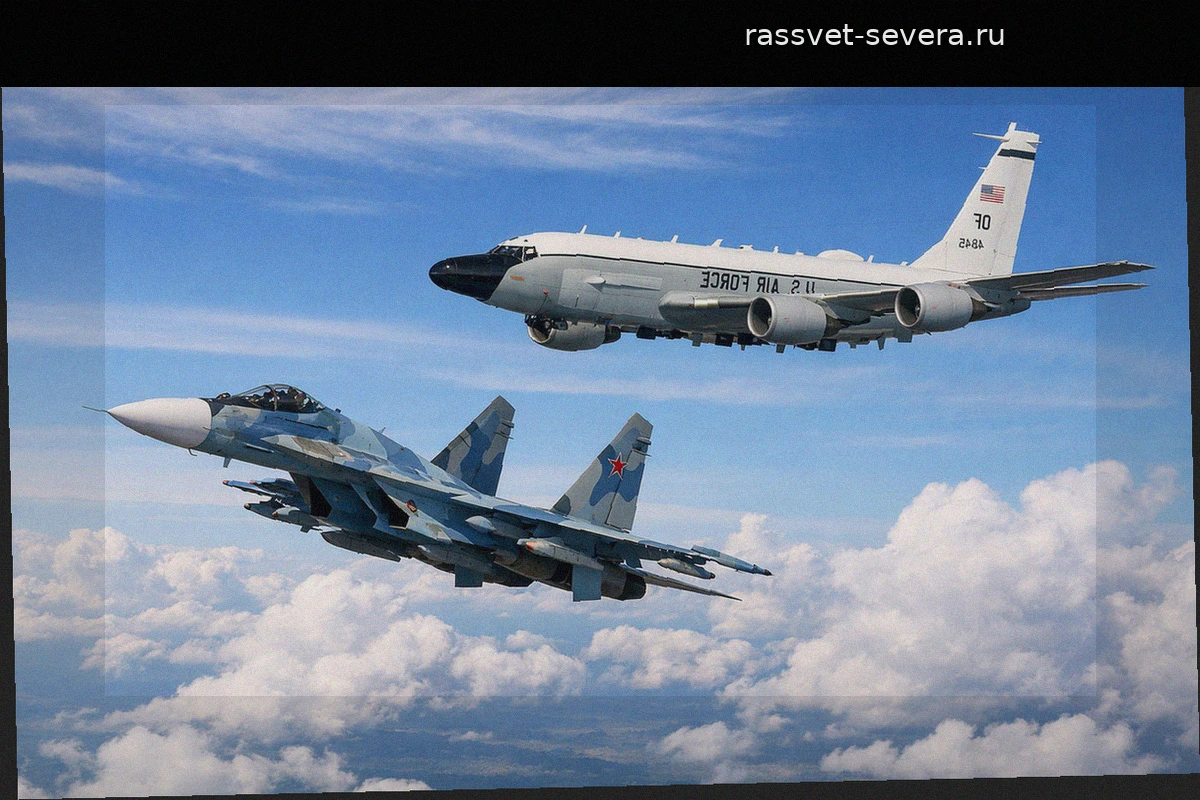 Инциденты в небе над Черным морем: перехват британского RC-135 российскими истребителями