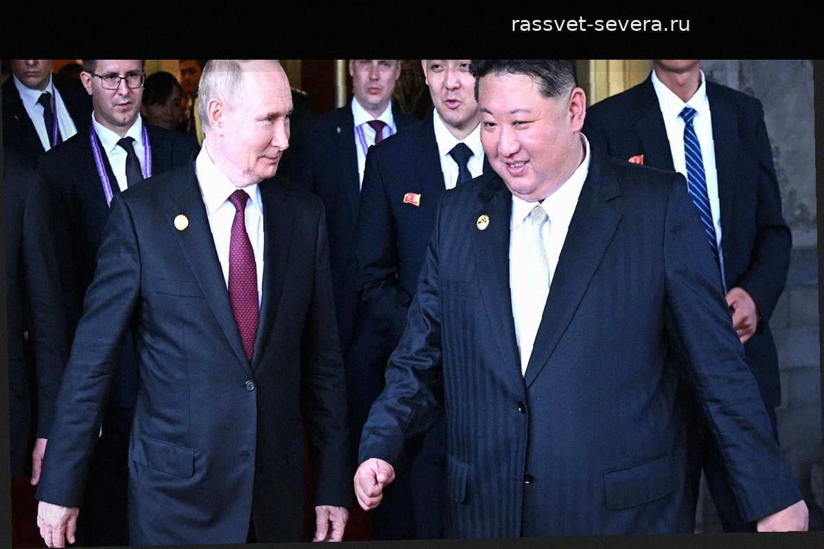Владимир Путин и Дмитрий Медведев поздравили лидера КНДР с национальным праздником